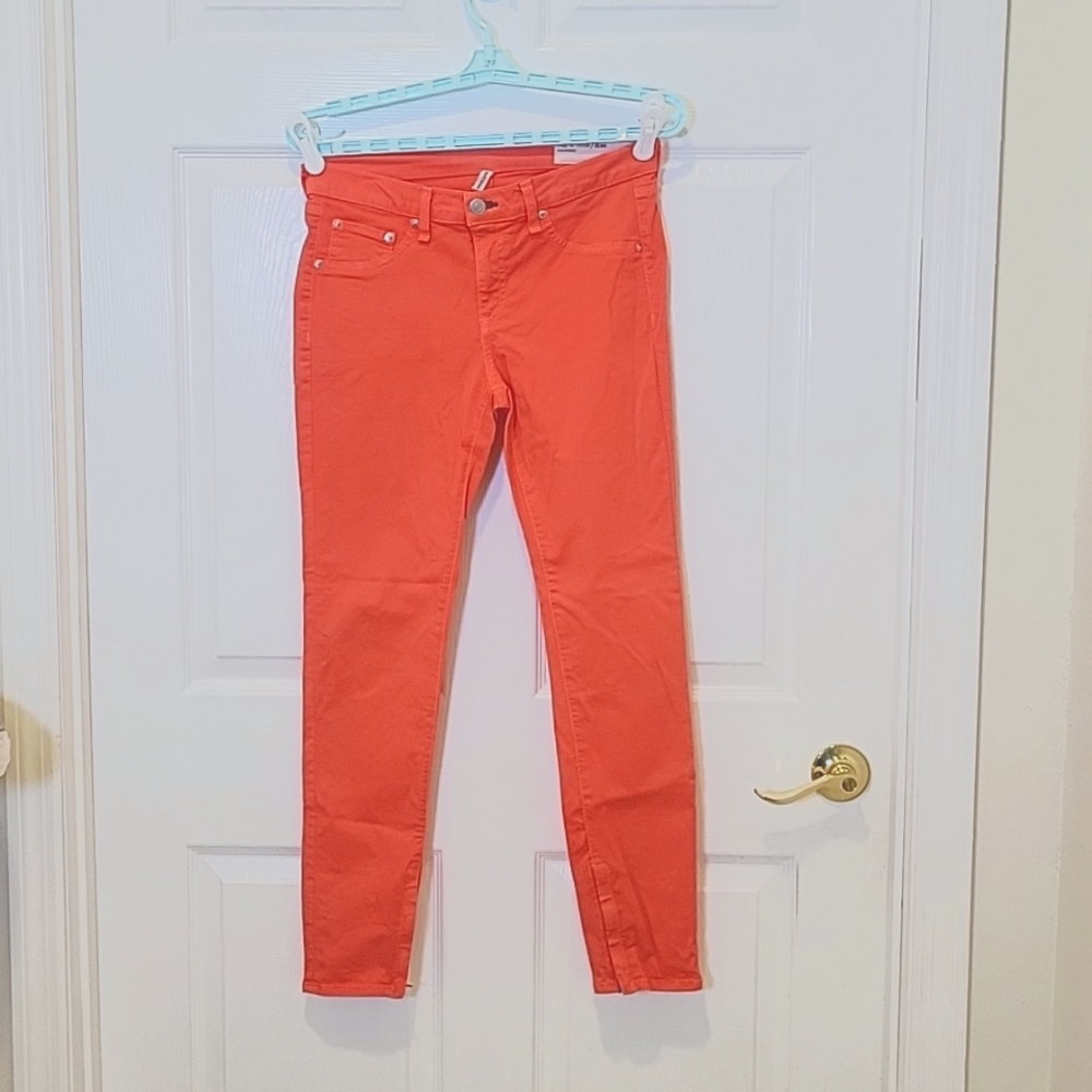 Rag&Bone red/orange skinny jeans size 28